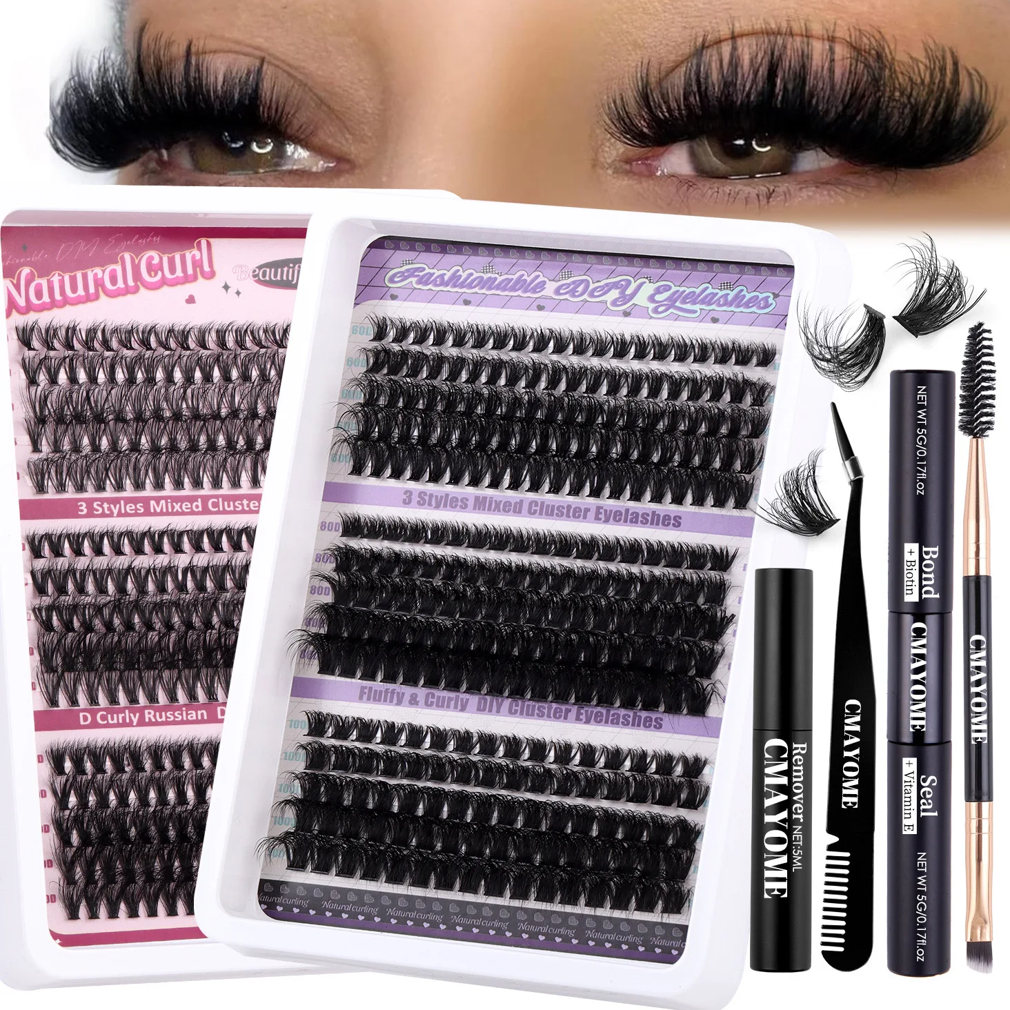 Cluster lash set