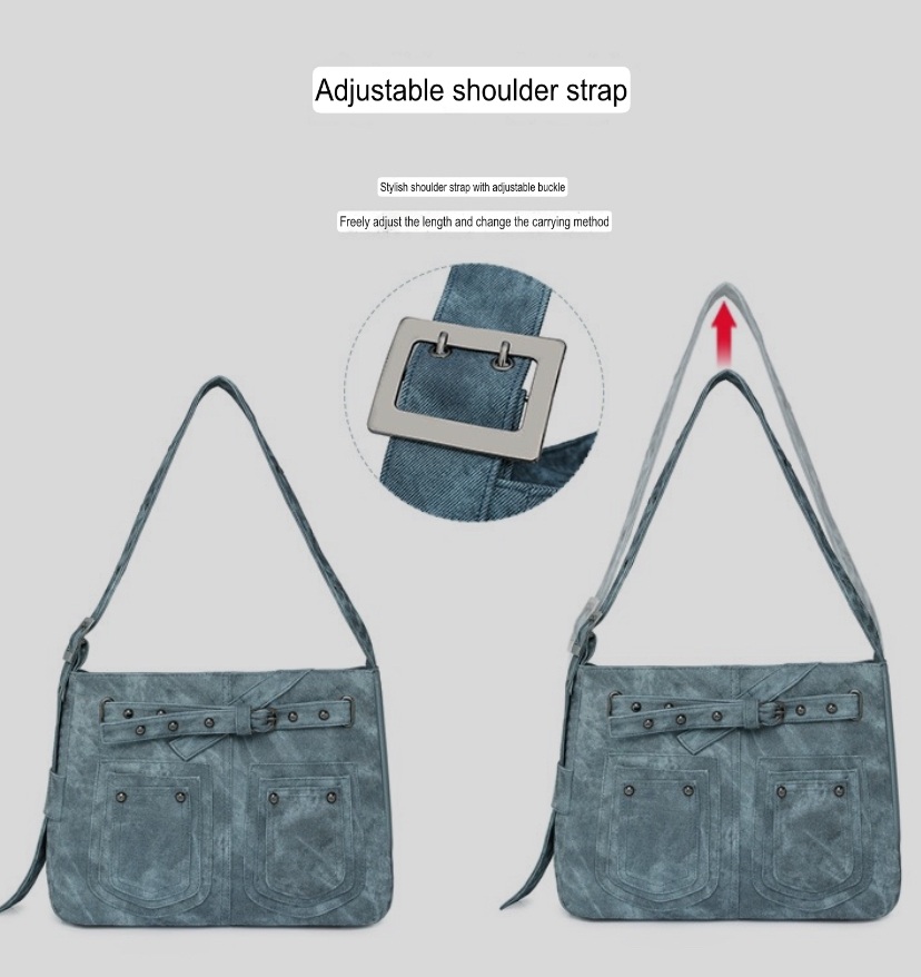 Vintage soft denim tote