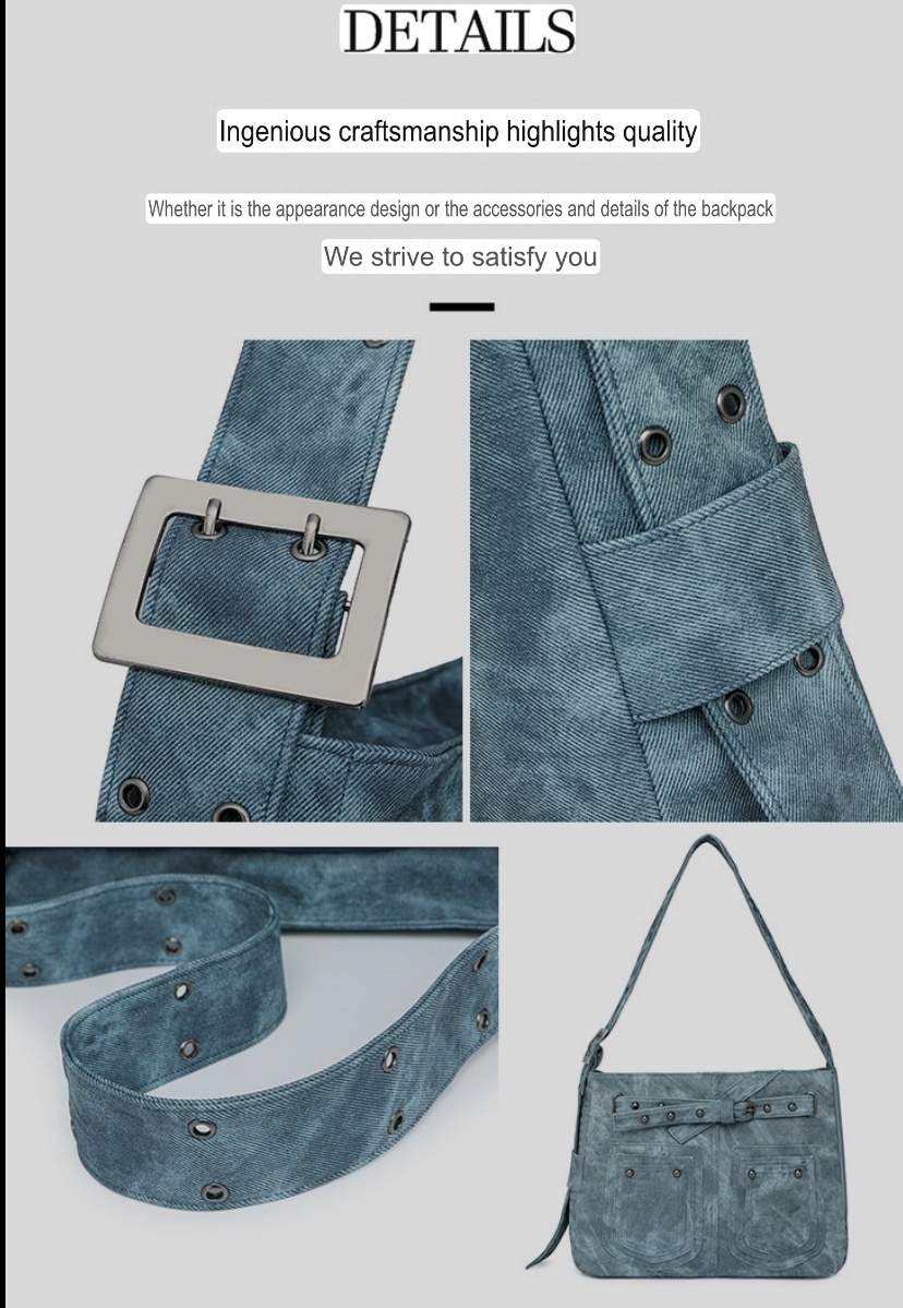 Vintage soft denim tote